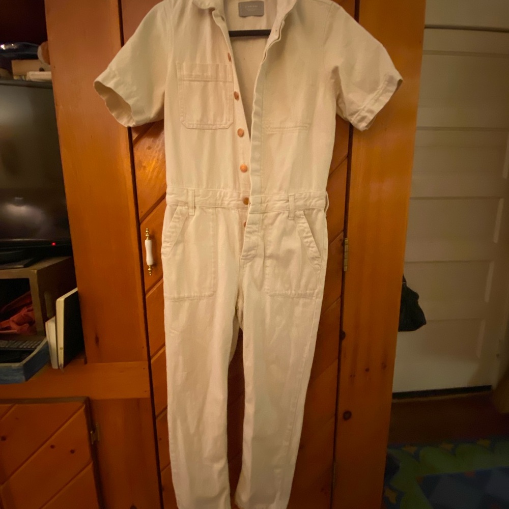 Everlane New Mint Denim Jumpsuit 2